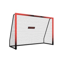 Hudora Fussballtor Pro Tect 240 Advanced (hochwertig, langlebig, einfacher Aufbau) rot - 240x160x85cm
